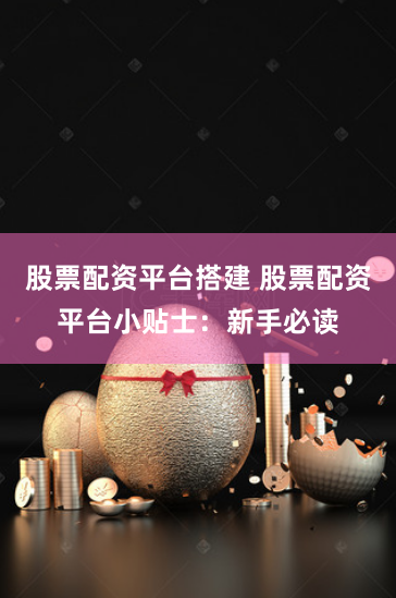 股票配资平台搭建 股票配资平台小贴士：新手必读
